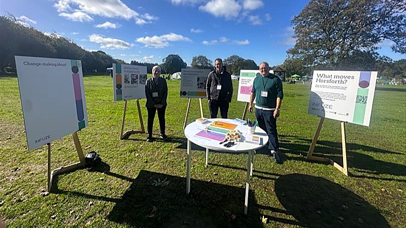 INFUZE researchers at Horsforth Green Festival